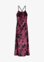 Maxiklänning av glansig sammet, bonprix