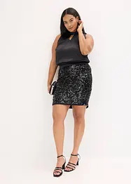 Midiklänning med paljetter, bonprix