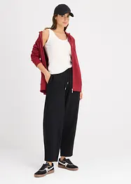 Lång munkjacka i mjuk frotté, bonprix