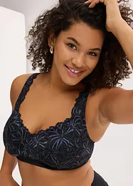 Avlastande BH utan bygel, med flerfärgat glittergarn, bonprix