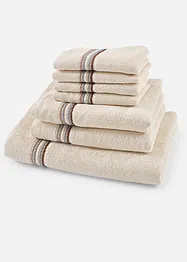 Handduk med randiga detaljer, bonprix