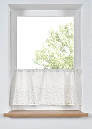 Cafégardin med glansigt broderi, bonprix