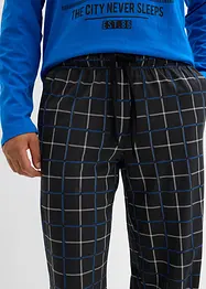 Långärmad pyjamas i bomull med knappslå, bonprix