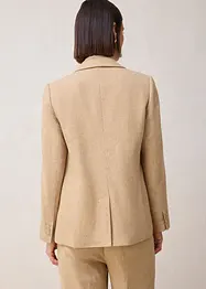 Fiskbensmönstrad yllekavaj, bonprix