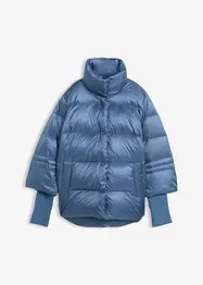 Dunjacka med återvunnet dun och stickade ärmar, bonprix