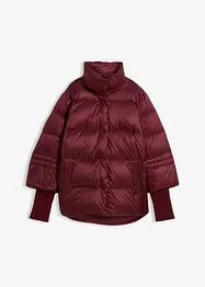 Dunjacka med återvunnet dun och stickade ärmar, bonprix