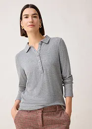 Pikétröja med en andel ull, bonprix