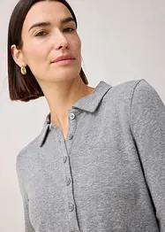 Pikétröja med en andel ull, bonprix