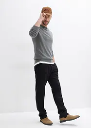 Finstickad tröja (2-pack) i bomull, bonprix