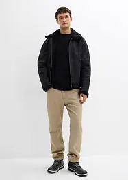 Tröja med rund halsringning i bomullsblandning, Loose Fit, bonprix