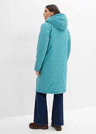 Vinterkappa med teddypäls i huvan, bonprix