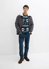 Mönstrad tröja med återvunnen bomull, bonprix