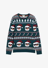 Mönstrad tröja med återvunnen bomull, bonprix