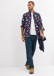 Långärmad skjorta med julmönster i ren bomull, bonprix