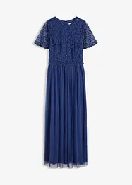 Maxiklänning av finaste tyll med paljettbroderi, bonprix