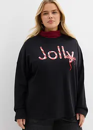 Långärmad topp i ekologisk bomull, bonprix