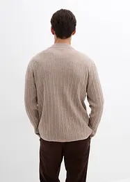 Ribbstickad cardigan, bonprix