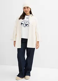 Topp med raglanärmar i ekologisk bomull, bonprix