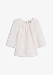 Dra på-blus med blommönstrad struktur, bonprix