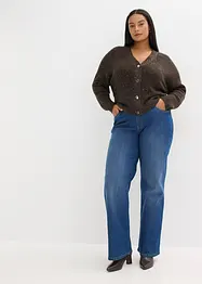 Hålmönstrad cardigan, bonprix