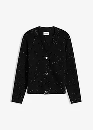 Hålmönstrad cardigan, bonprix