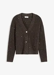 Hålmönstrad cardigan, bonprix