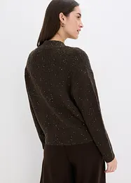 Hålmönstrad cardigan, bonprix