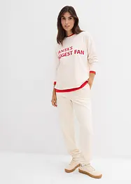 Trikåbyxa i bomull, bonprix