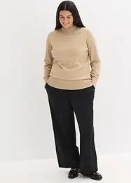 Jerseybyxa med besättningar i satin, bonprix