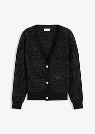Cardigan i följsam viskosmix, bonprix