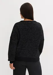 Cardigan i följsam viskosmix, bonprix