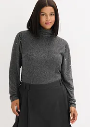 Fleecetopp i följsam viskosmix, bonprix