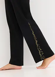 Pyjamas med skir, glittrig spets, bonprix