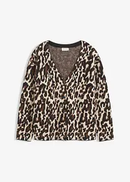 Cardigan i jacquard, bonprix