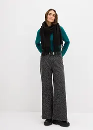 Stickad topp i figurnära modell, bonprix