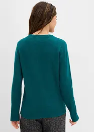 Stickad topp i figurnära modell, bonprix