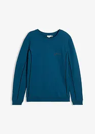 Sweatshirt i bomull med kontrasterande detaljer, bonprix