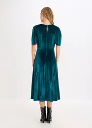 Midiklänning av mjuk sammet, bonprix