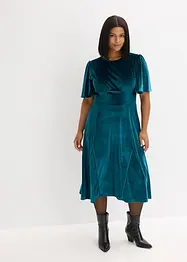 Midiklänning av mjuk sammet, bonprix