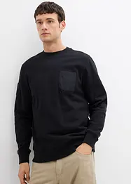 Sweatshirt med bröstficka av ekologisk bomull, bonprix