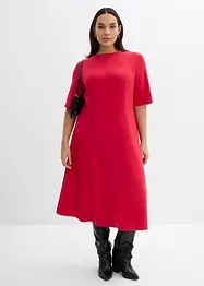 Jerseyklänning i böljande viskosmix, bonprix