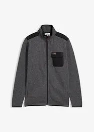 Jacka av stickad fleece, bonprix