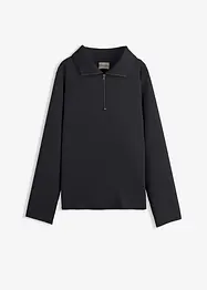 Tröja av viskosmix, med krage, bonprix