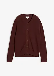 Cardigan med rund halsringning, bonprix