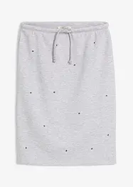 Trikåkjol med nitar, bonprix