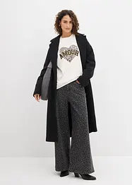 Oversizesweatshirt i bomullsmix, bonprix