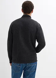 Jacka av stickad fleece, bonprix