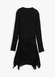 Spetsklänning med flikig nederkant, bonprix