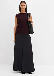 Linne i kräpp med prydnadsspänne, bonprix