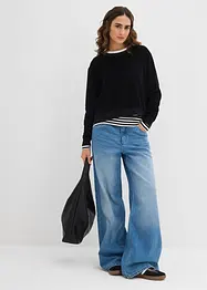 Sweatshirt av mjuk frotté, bonprix